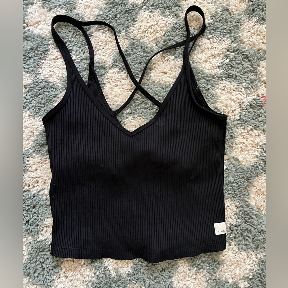 Vuori ribbed crop tank size small